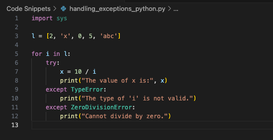 Exception Handling in Python - Coding Jedi